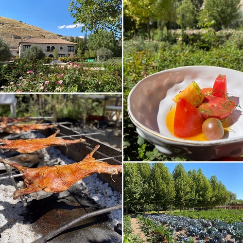 HUERTA DE CARABAÑA (Tajuña) | Espacio único junto a su propia huerta con un menú vegetal